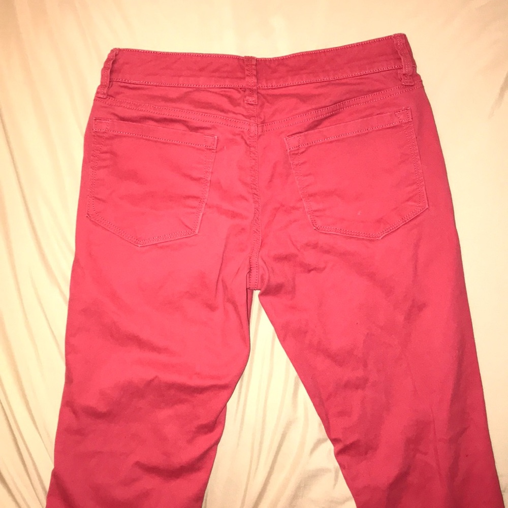 ❤️ 3/$25 Ann Taylor Loft Coral Pants Skinny | 00P - Picture 5 of 5